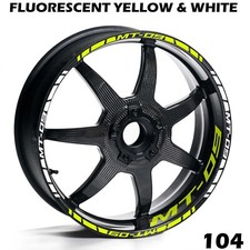 Yamaha MT-09 Wheel Rim Stripe Decals &ndash; Full Motorcycle Vinyl Kit