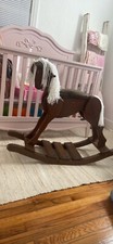 wooden rocking horse