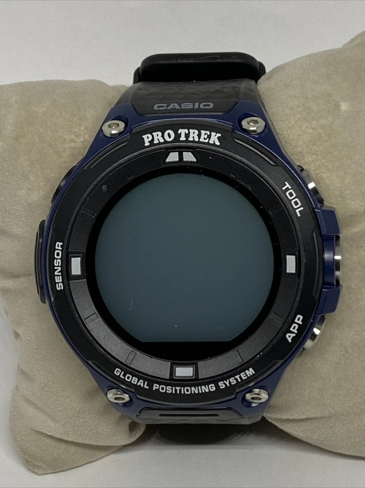 Casio Pro Trek WSD-F20 Men's Black Silicone Digital Display Smartwatch EY540 - Image 2 of 4