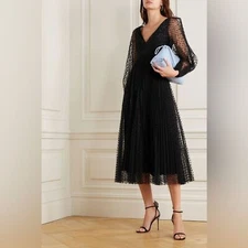 NWOT Zimmermann Lucky Pleated Polka Dot Ballet Dress