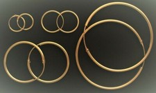 Creolen vergoldet Silber 925 Gold Ohrringe 1 ...
