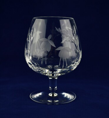 Stuart Kristall ''CASCADE'' Brandy Glas - 12,8 cm (5  ) hoch - signiert 1.