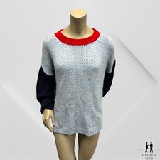 Xirena Womens Large L Apres Ski Colorblock Alpaca Blend Fuzzy Sweater Pullover