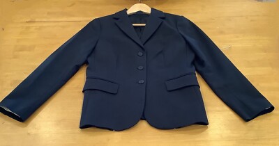 Gap Blazer Jacket Size 6 Black Three Button Lined Long Sleeve EUC Office Work