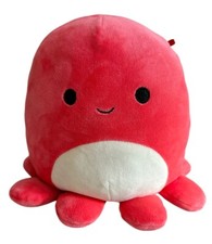Squishmallows Octopus Red Veronica Soft Plush Toy Kellytoy Sea Creature 8”