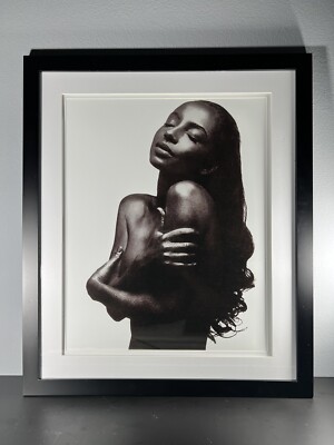 Sade Love Deluxe B&W Art Piece 16x20  In Elegant 20x24  Black Frame Glamour 
