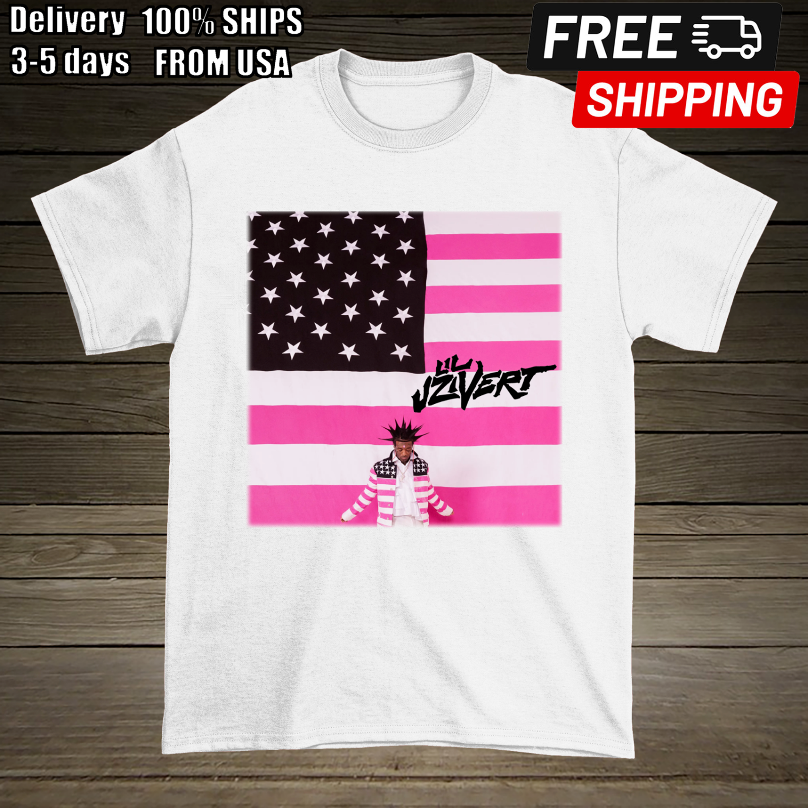 Rare Pink Tape Lil Uzi Vert Gift For Fan White S-2345XL Unisex T-shirt GC757