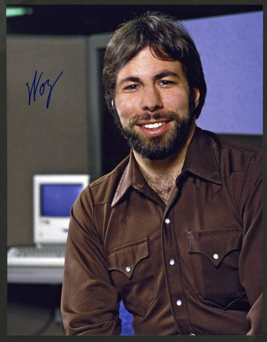 【処分価格】Steve Wozniak氏 直筆サイン Steve Wozniak Signed Autograph 8x10 Photo - Rare Apple
