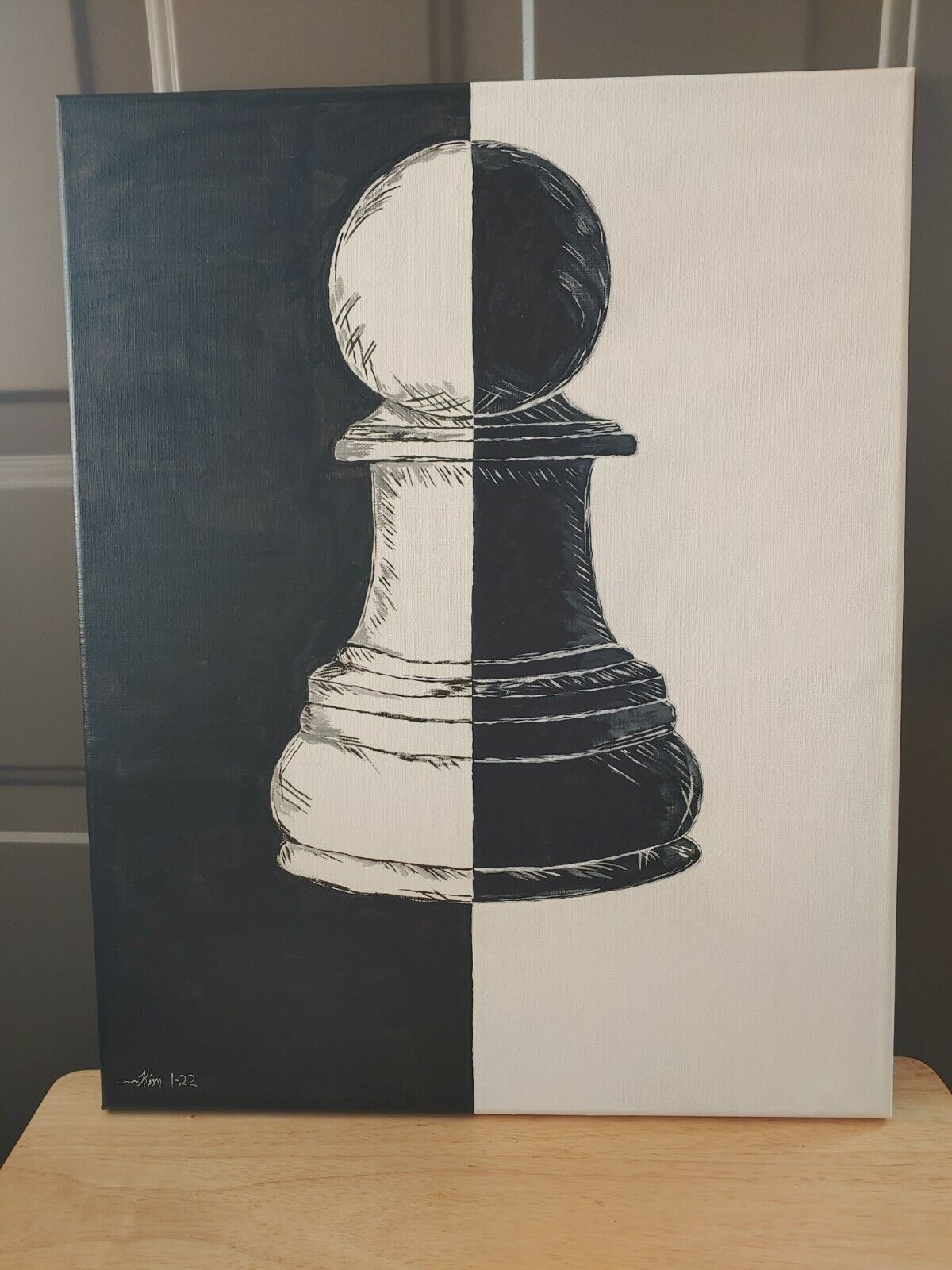 Pawn Chess Piece #1 Canvas Print