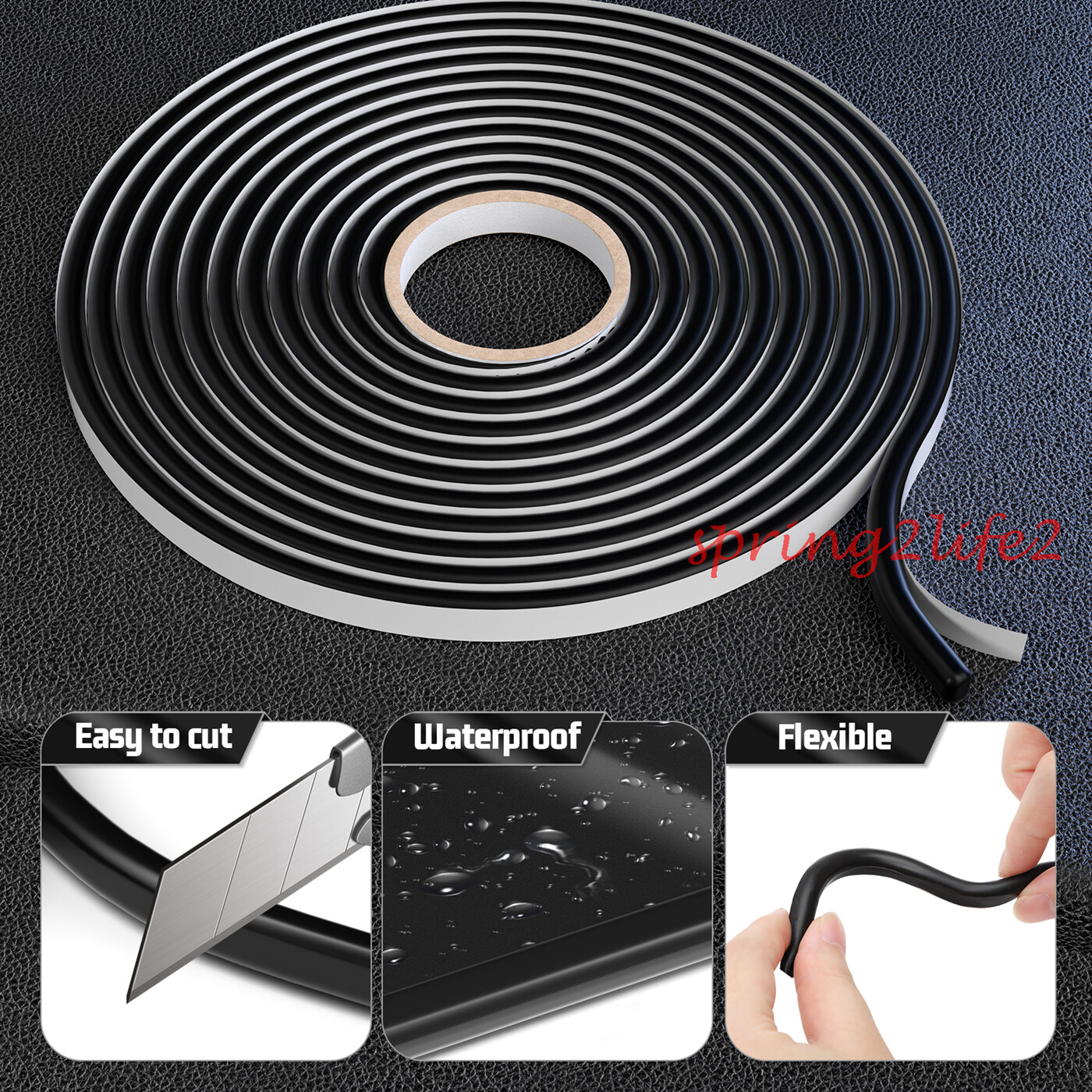 1 Roll Butyl Tape Rubber Glue Headlights Sealant Retrofit Reseal