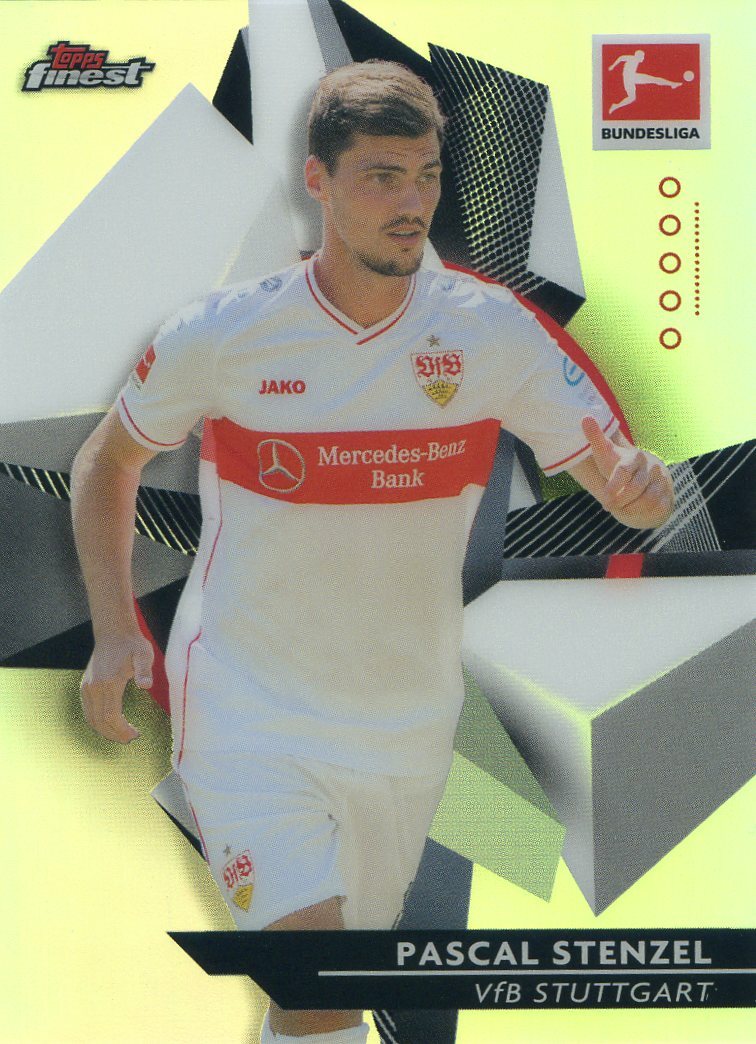 2020-21 Topps Finest Bundesliga PASCAL STENZEL Silver Refractor #92 STUTTGART