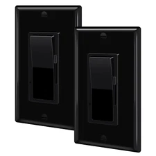 Single Pole/3-Way Dimmer Light Switch for 300W Dimmable LED/CFL & 600W Halogen