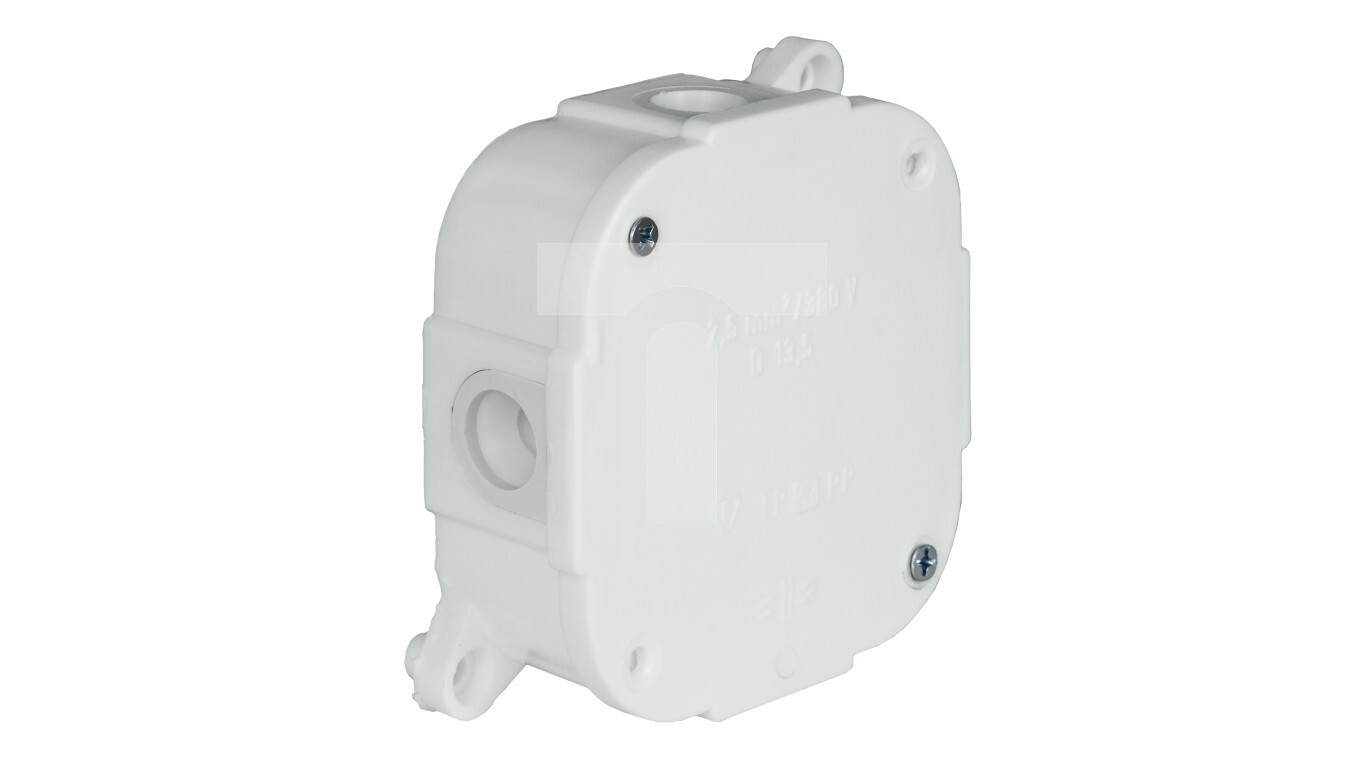 Hermetic empty box 88x88x40mm IP44 white VP 074-01 61.173 /T2UK