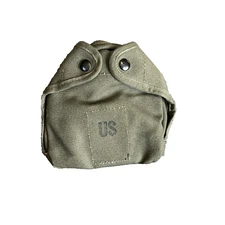 USGI MILITARY ARCTIC CANTEEN COVER COTTON DUCK CANVAS OD GREEN NOS New  A-14