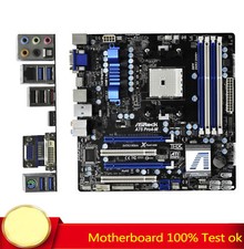 FOR ASRock A75 PRO4-M X4 641 A8 3870K DDR3  DVI-D Motherboard MATX Dual PCIe
