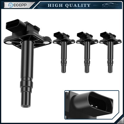 ECCPP 4 Ignition Coils For 00-04 Audi A6 Quattro 00-02 Audi A8 Quattro 4.2L V8
