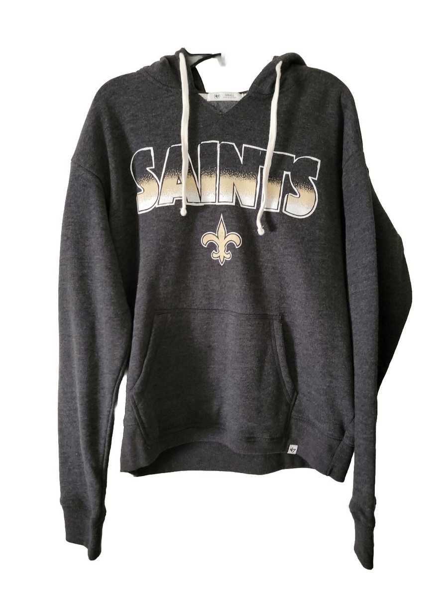 New Orleans Saints women's Small hoodie NWT by 47brand NFL Team Apparel $75  Nice