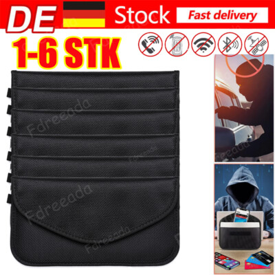 1-6 X Faraday Tasche RFID Strahlenschutz GPS Signal Blocker Tasche Abschirmung