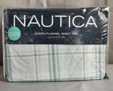 Nautica - Willowbrook Checked Queen Flannel Sheet Set