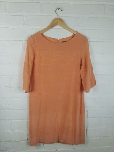 Mint Velvet Peach Pleated Detail Tunic 