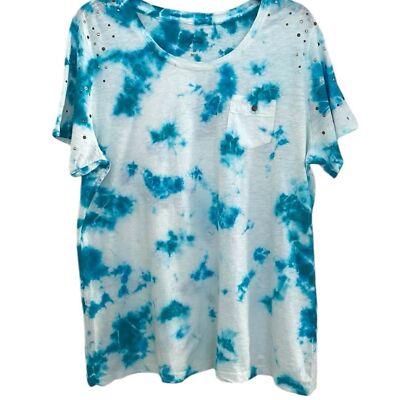 Style & Co Woman Sport San Pedro Tie Dye Shortsleeved T-Shirt US OX