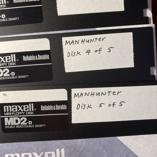 Lot Of 5.25” Floppy Disks Games For Pc Manhunter, Defender Of The Crown, Tetrus - Picture 10 of 12