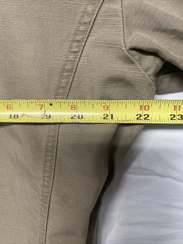Camicia Point Zero uomo XL kaki beige colletto bottoni manica lunga cotone - Foto 5 di 10