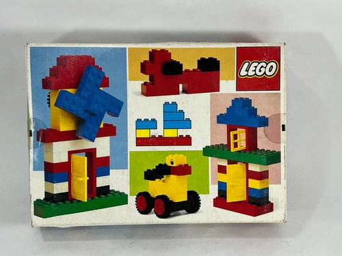 LEGO 322 BASIC BUILDING VINTAGE AUTO COSTRUZIONI SET OLD STARTER KIT WHITE BOX - Imagen 6 de 7