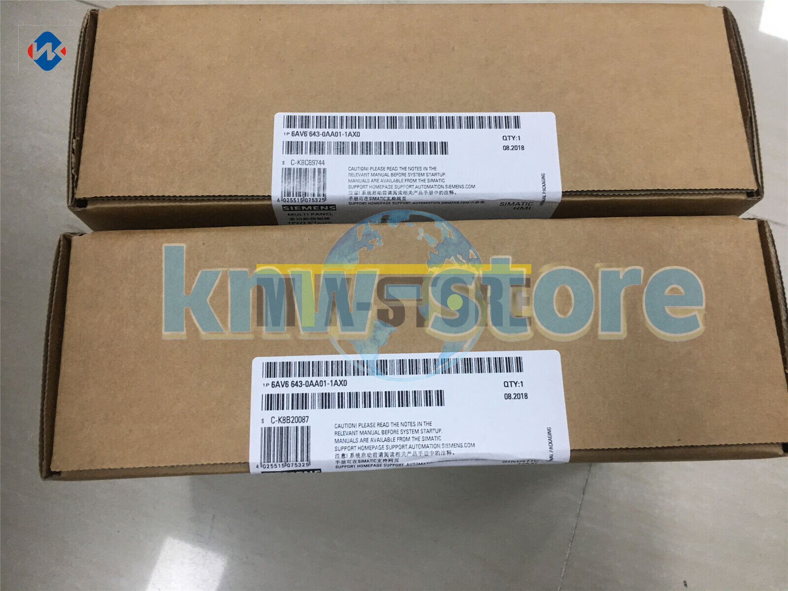 1QTY Unopened New Siemens Touch Screen 6AV6 643-0AA01-1AX0 6AV6643-0AA01-1AX0