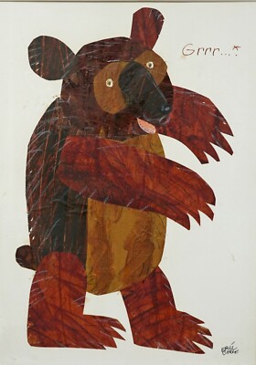 ERIC CARLE SIGNED~SCARCE ORIGINAL MAGICAL COLLAGED PAINTED