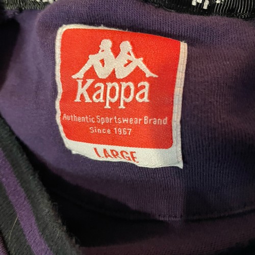 Vtg Y2K Kappa Mens L Large Authentic Tiziano Jersey Woven Branded Taping T-Shirt - Picture 2 of 5