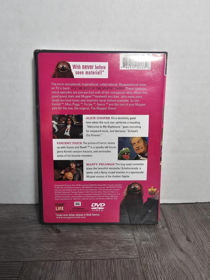 Best of the Muppet Show: DVD Alice Cooper Vincent Price Marty Feldman RARE NEW - Image 2 of 3
