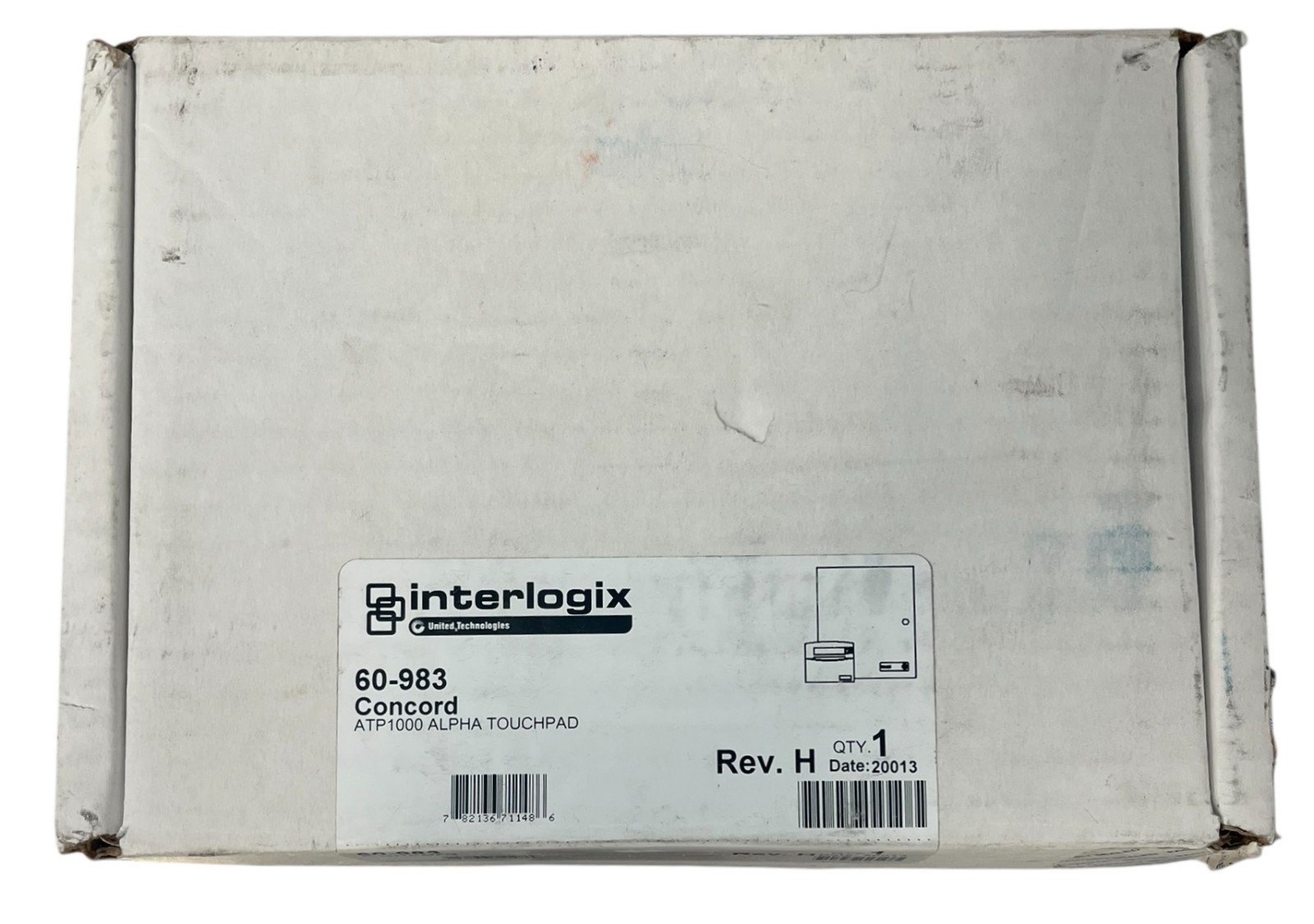 Interlogix Concord 60-983 ATP1000 ALPHA TOUCHPAD
