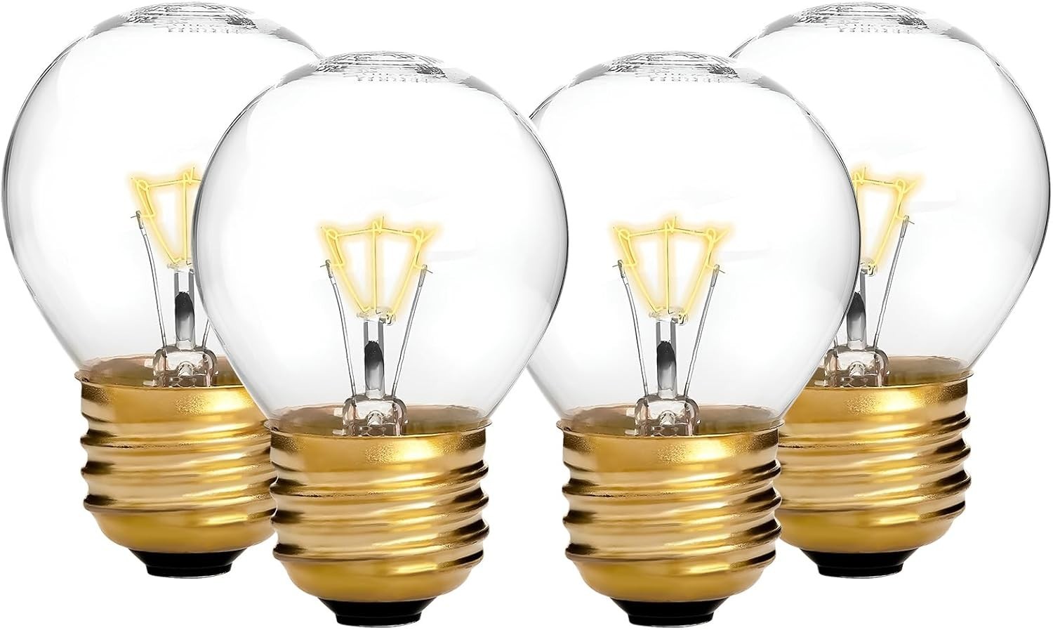 40W Oven Light Bulb 4-Pack for Maytag GE Kenmore Whirlpool E26/E27 High Temp