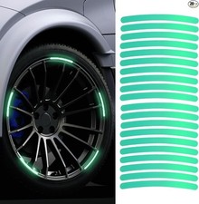 20PCS Reflective Laser Luminous Wheel Stripes Decals, Universal Anti-Scratch Rim