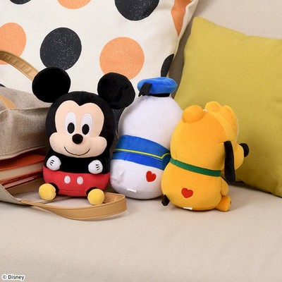 Disney Mickey & Friends PochaChima Plush Toy 3 type comp Donald Pluto SEGA PSL