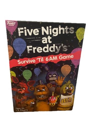 Five Nights at Freddy's Board Game SURVIVE 'TIL 6 AM FNAF Board Game Funko - NEW