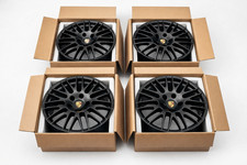 20 Satin Black Porsche Cayenne Oem Factory Original Wheels German