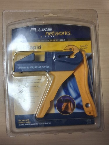 New In Box Fluke Networks Leviton Jackrapid JR-LEV-1 Termination Tool - Picture 4 of 7