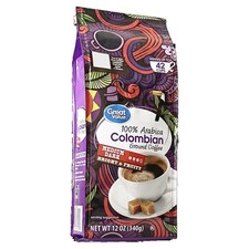 Fresh Medium-Dark Roast Colombian Ground Coffee 100 Arabica 12 oz Resealable