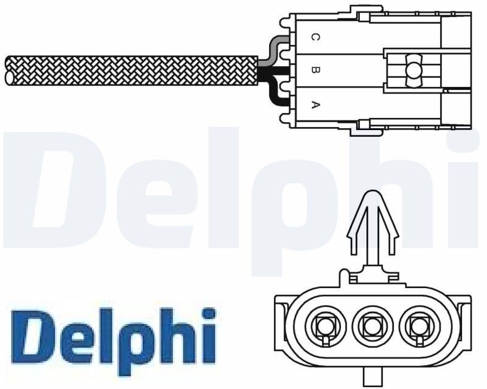 Delphi Lambdasonde [Hersteller-Nr. ES10992-12B1] für Renault - Bild 3