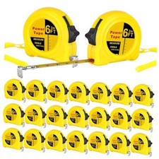 24 Pcs Mini Tape Measure Retractable Bulk Small Measuring Tape Pocket 6 ft