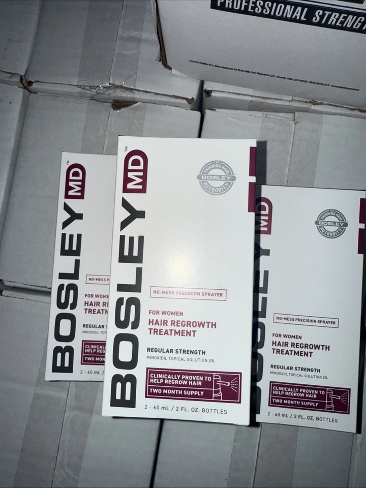 Bosley Md Hair Regrowth Treatment For Women. 2oz -  Pack of 3 Exp2024 - Image 3 of 3