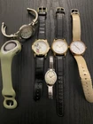 Vintage Timex Disney Mechanical Men And Women Watches Lot of 6