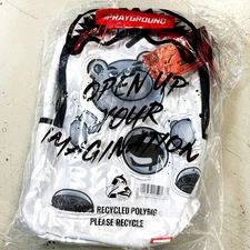 *NEW* SPRAYGROUND Money Bear Graffiti Float Backpack GREY (B8307) 👍
