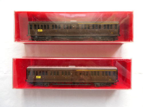 RIVAROSSI LOTTO DI N. 2 CARROZZE PASSEGGERI FS ABZ 58408 MOD. 32507 CON SCATOLA | Condition: Usato