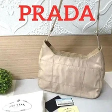 PRADA Nylon Plastic Chain One Shoulder Tote From Japan Prada