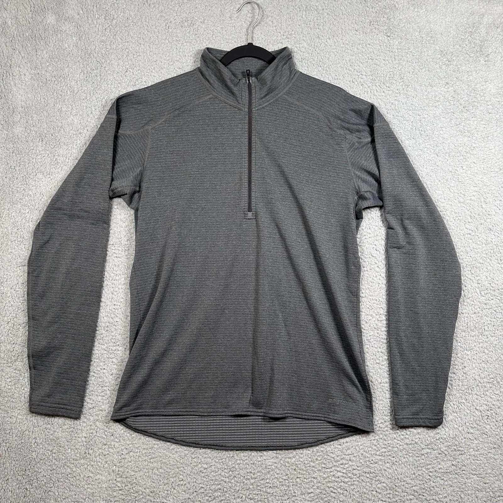 Patagonia Pullover Mens XL Gray Quarter Zip Shirt Athletic Lightweight