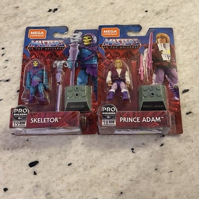 Mega Construx Prince Adam Skeletor Masters of the Universe Pro Builder Figures