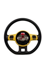 2013 Volkswagen Beetle Steering Wheel Leather Yellow Rush 5c0419091ag Oem